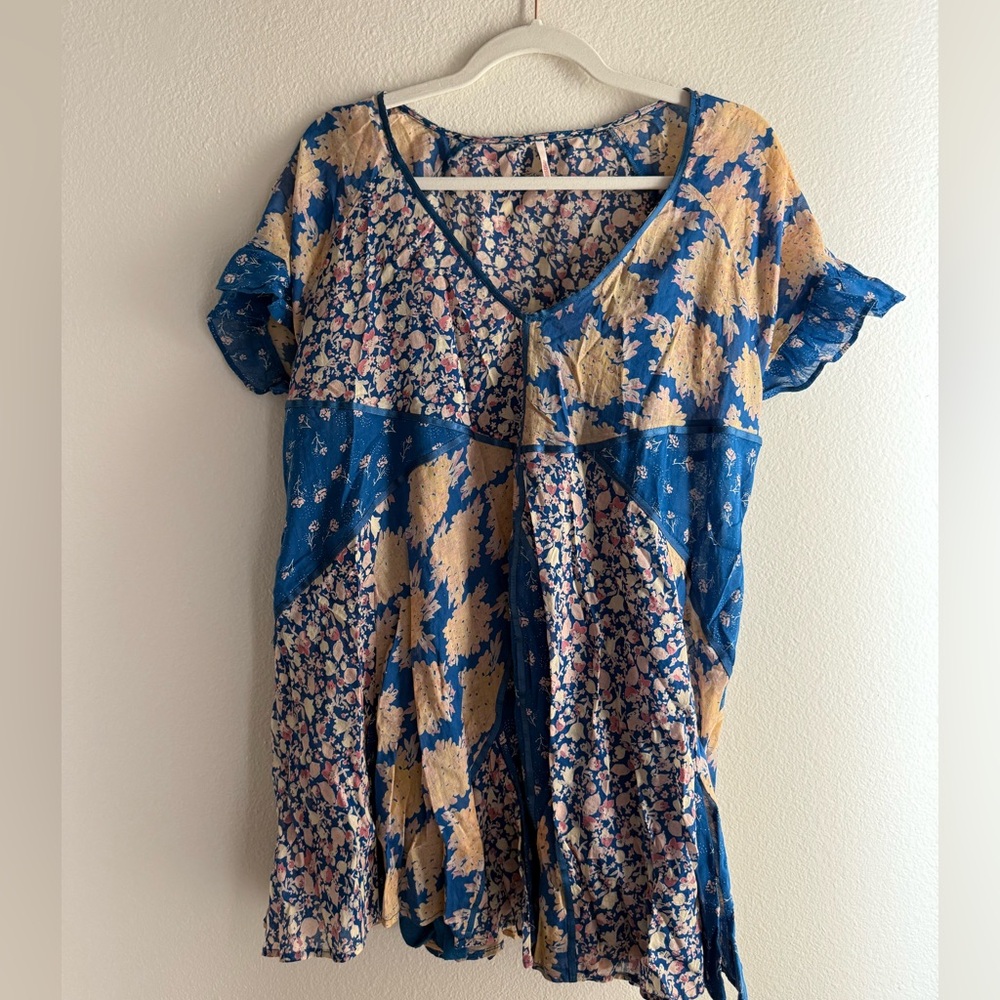 Free People wildflower patch work dress